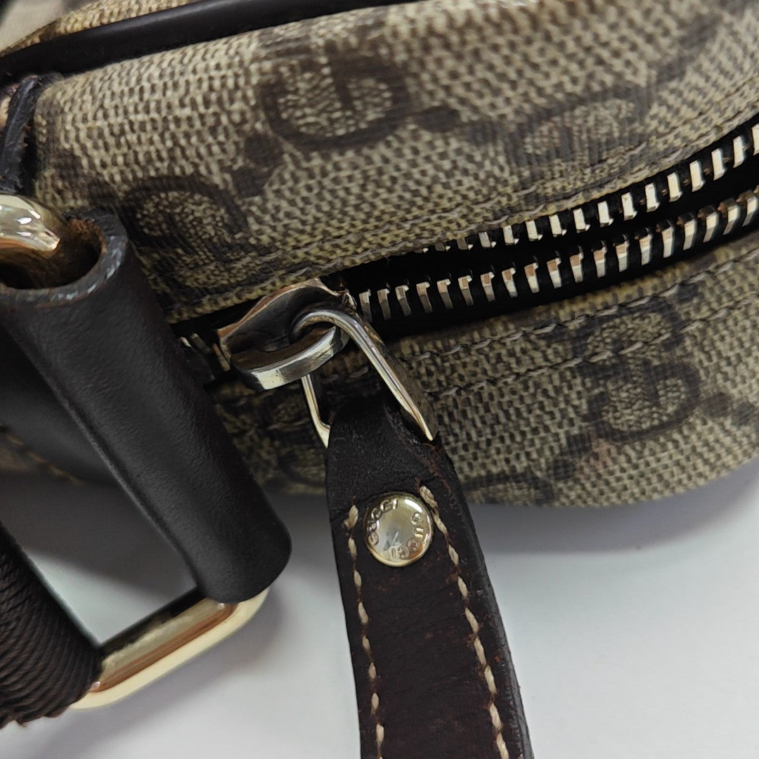 GG Supreme Monogram Coated Canvas Black