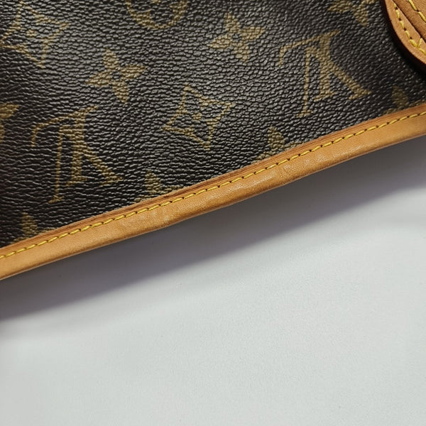 NEVERFULL MM Monogram Coated Canvas Brown