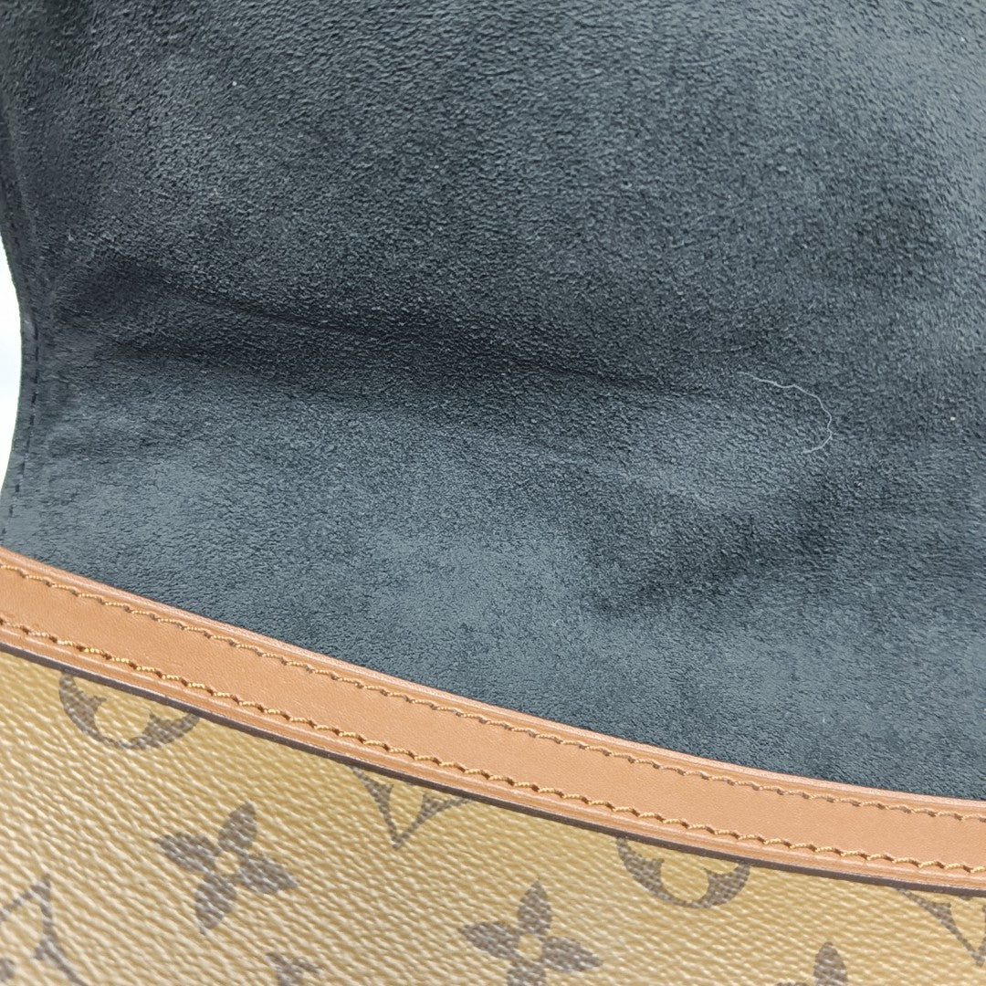 DAUPHINE MM Monogram Coated Canvas Brown