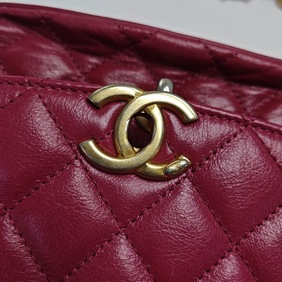 Quilted Calfskin Red