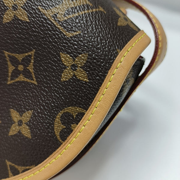 TAMBOURINE Monogram Coated Canvas Brown