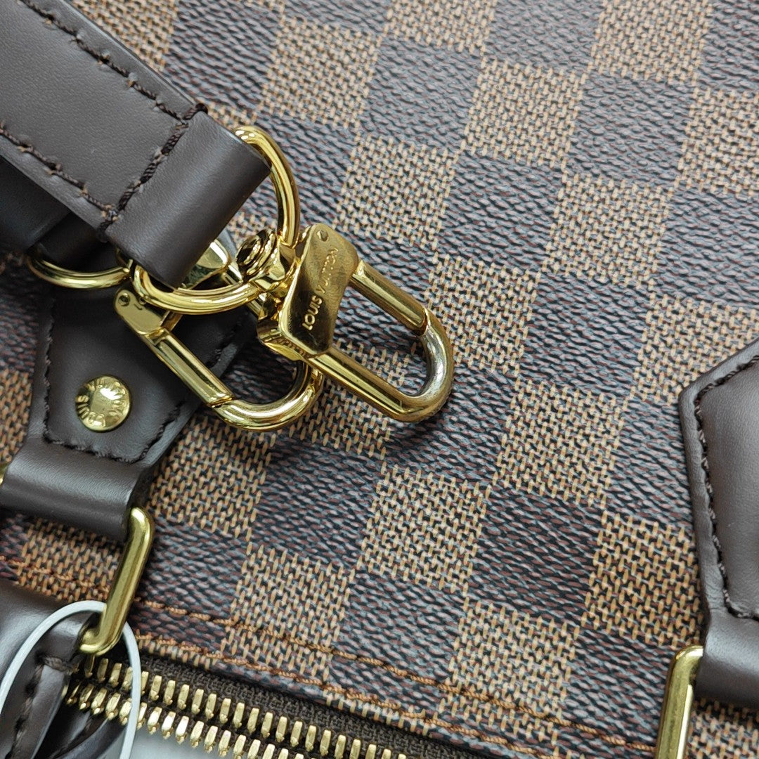 SPEEDY 25 Damier Ebene Coated Canvas Brown
