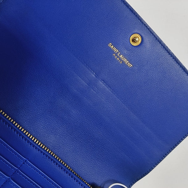 Calfskin Wallet Blue