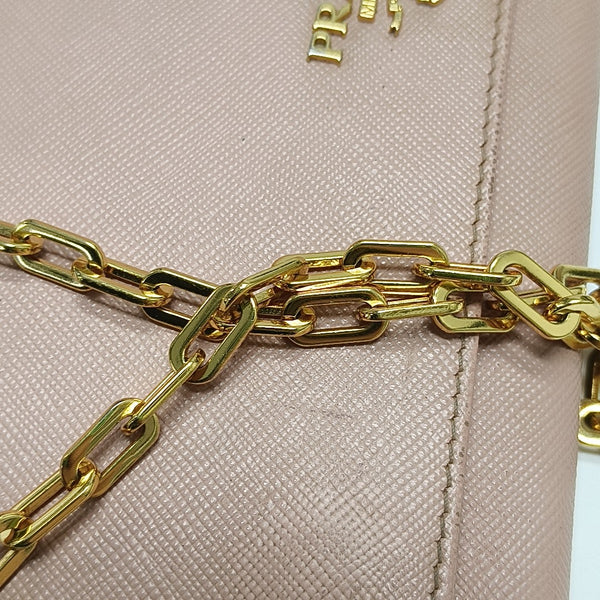 Saffiano Calfskin Shoulder Bag Pink