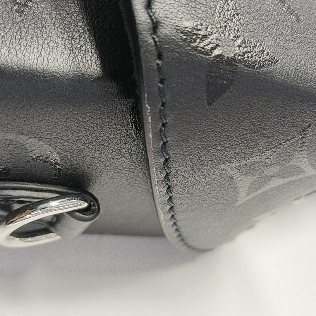CAMERA BOX Monogram Calfskin Black