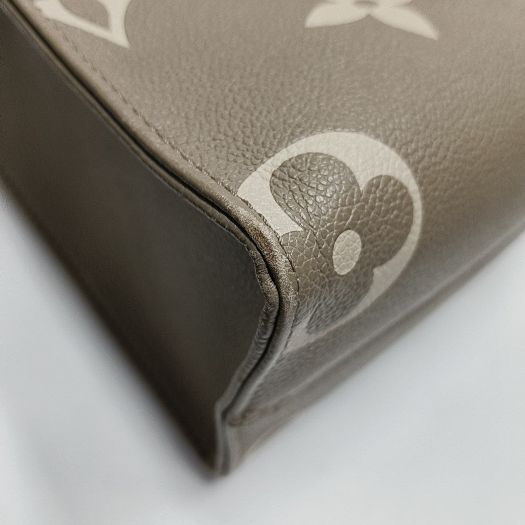ONTHEGO PM Monogram Calfskin Gray