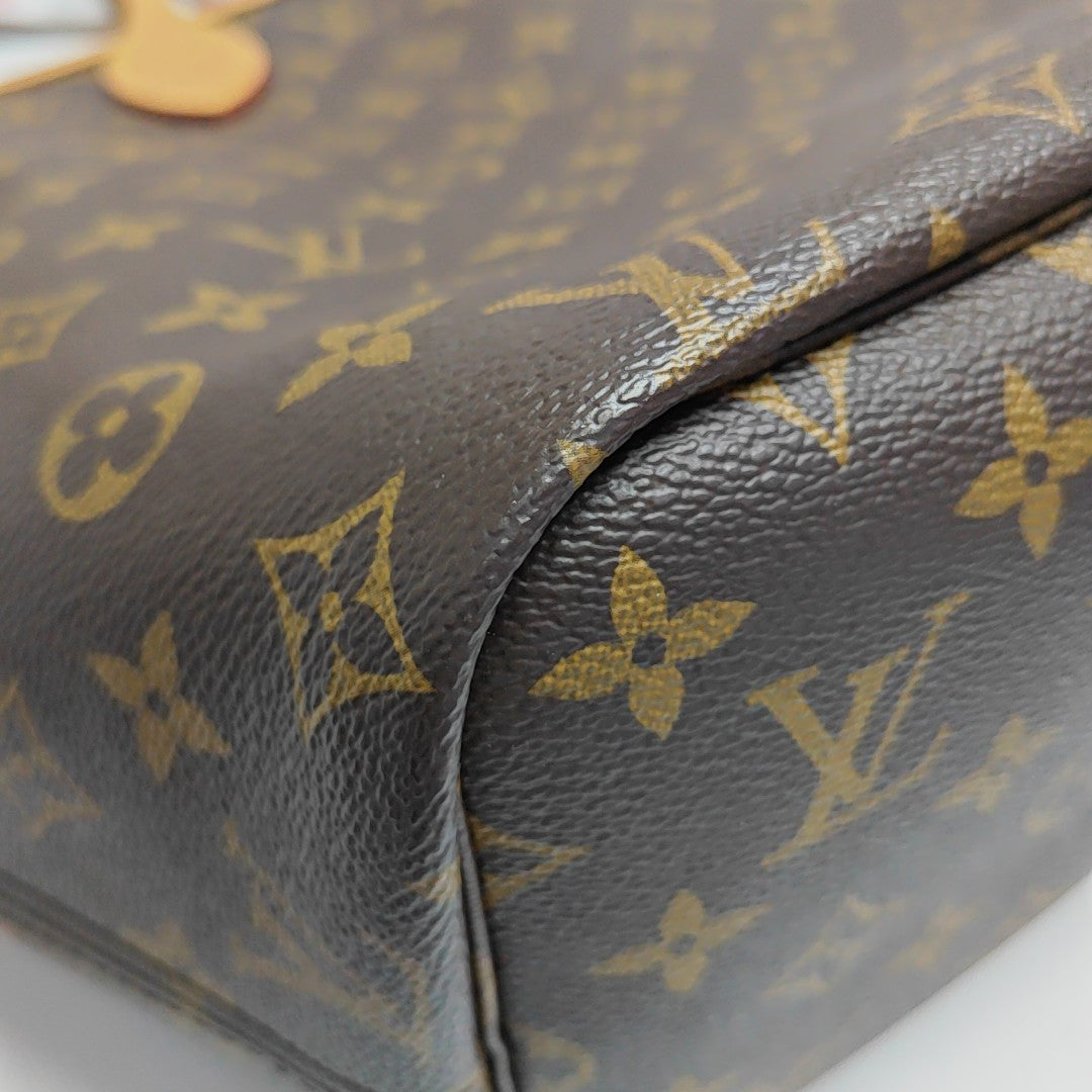 NEVERFULL INSIDE OUT MM Monogram Fabric Red