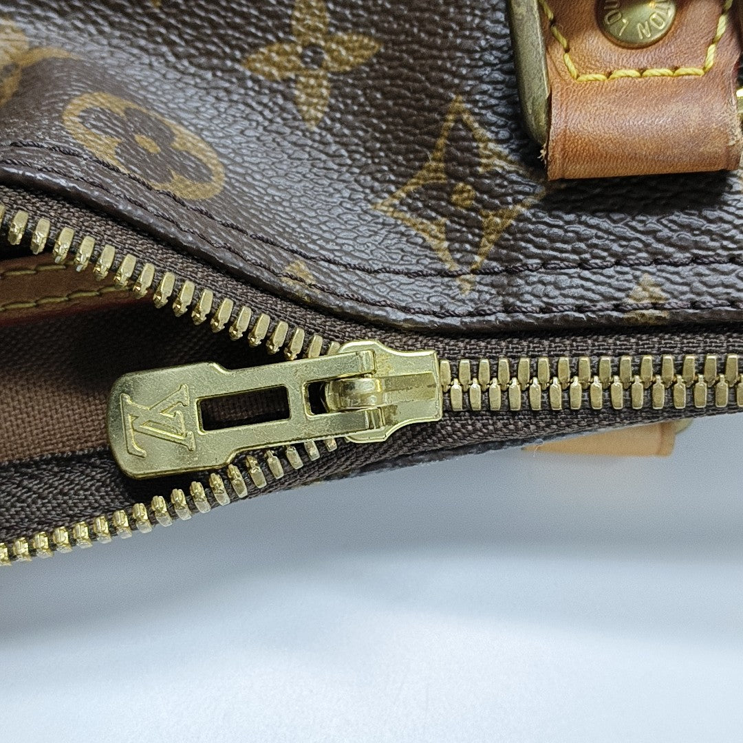 SPEEDY 30 Monogram Coated Canvas Brown