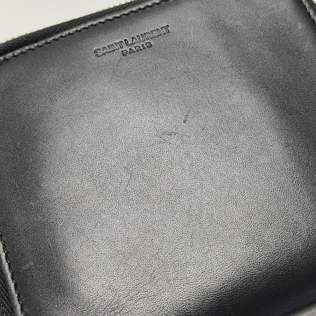 Calfskin Top Handle Bag Black