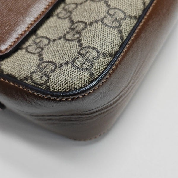 Horsebit 1955 Small Coated Canvas Beige