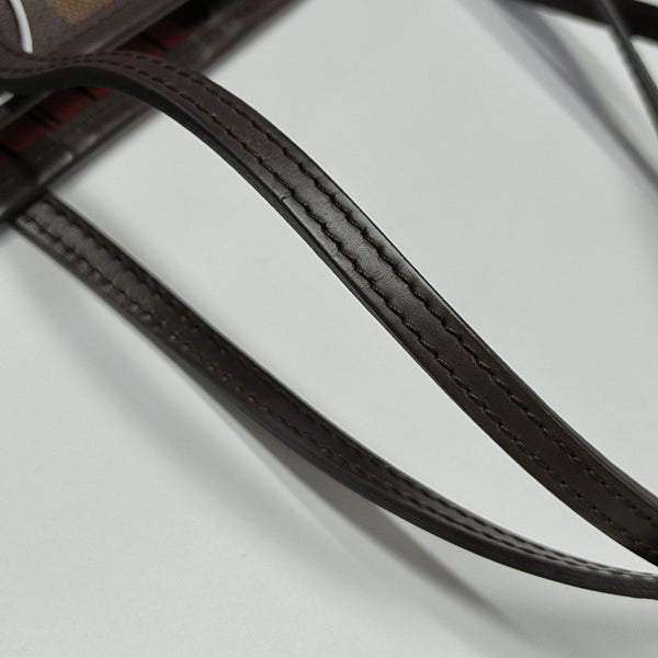 NEVERFULL MM Damier Ebene Coated Canvas Brown
