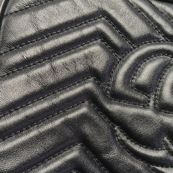 GG Marmont Small Quilted Calfskin Black