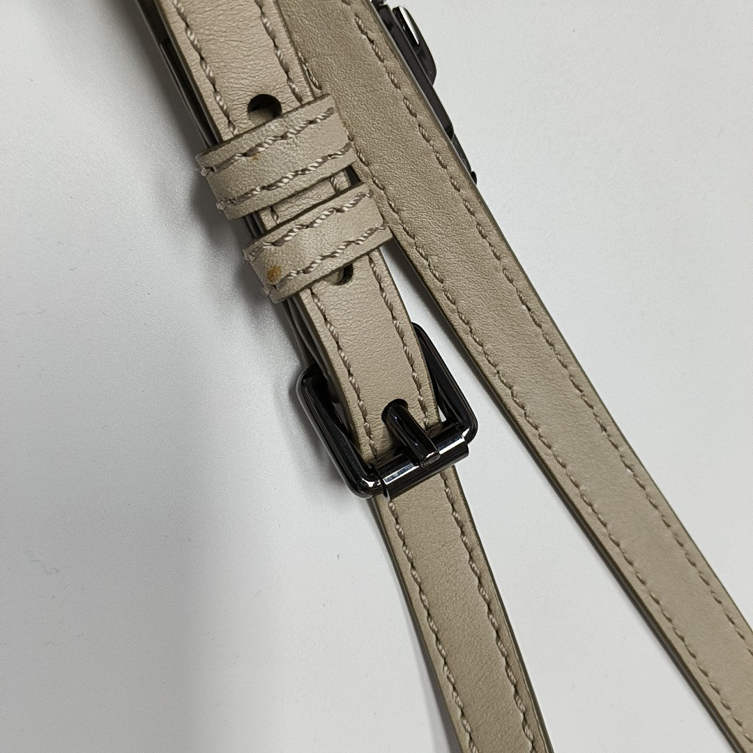 Coated Canvas Shoulder Bag Gray