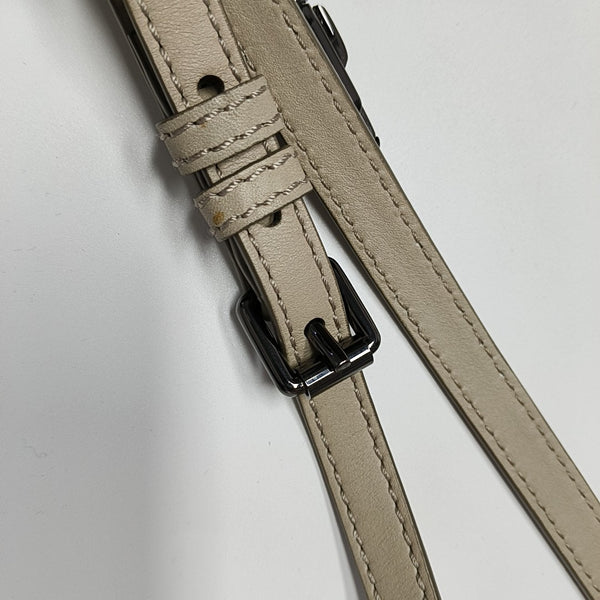 Coated Canvas Shoulder Bag Gray
