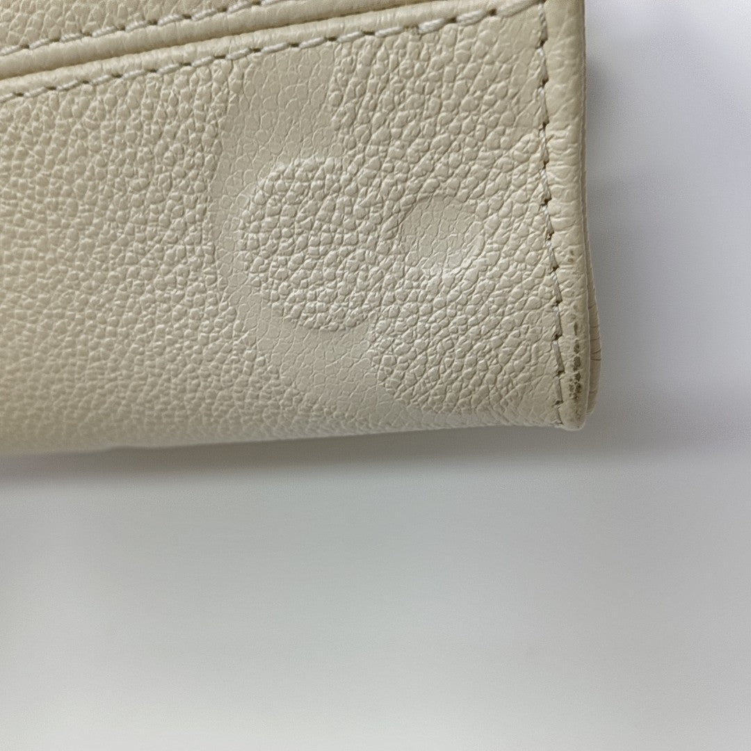 ONTHEGO PM Monogram Calfskin Beige