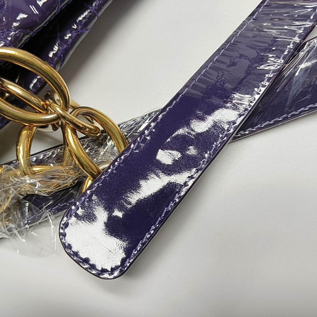 Dior Soft Cannage Patent Leather Purple