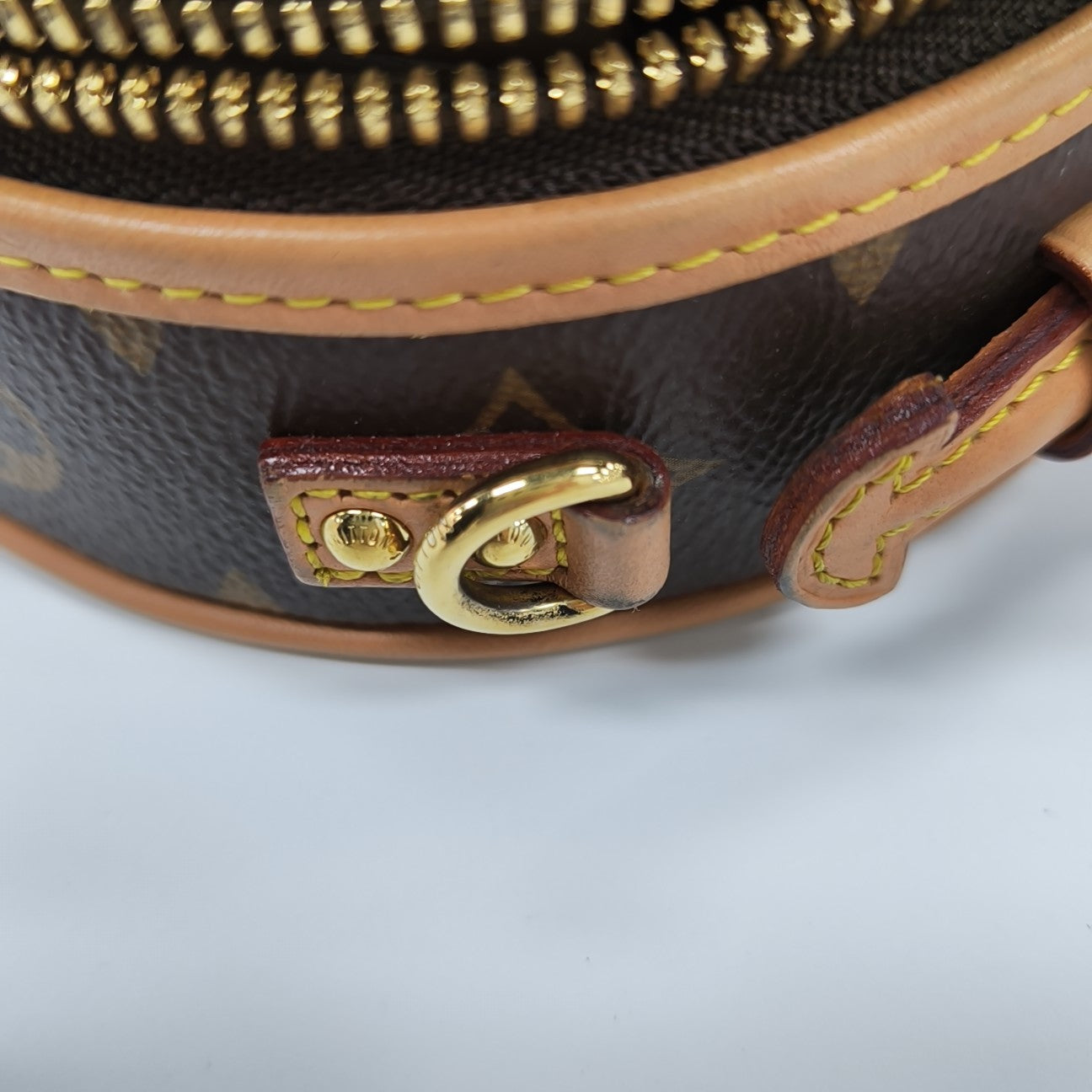 BOITE CHAPEAU Mini Monogram Coated Canvas Brown