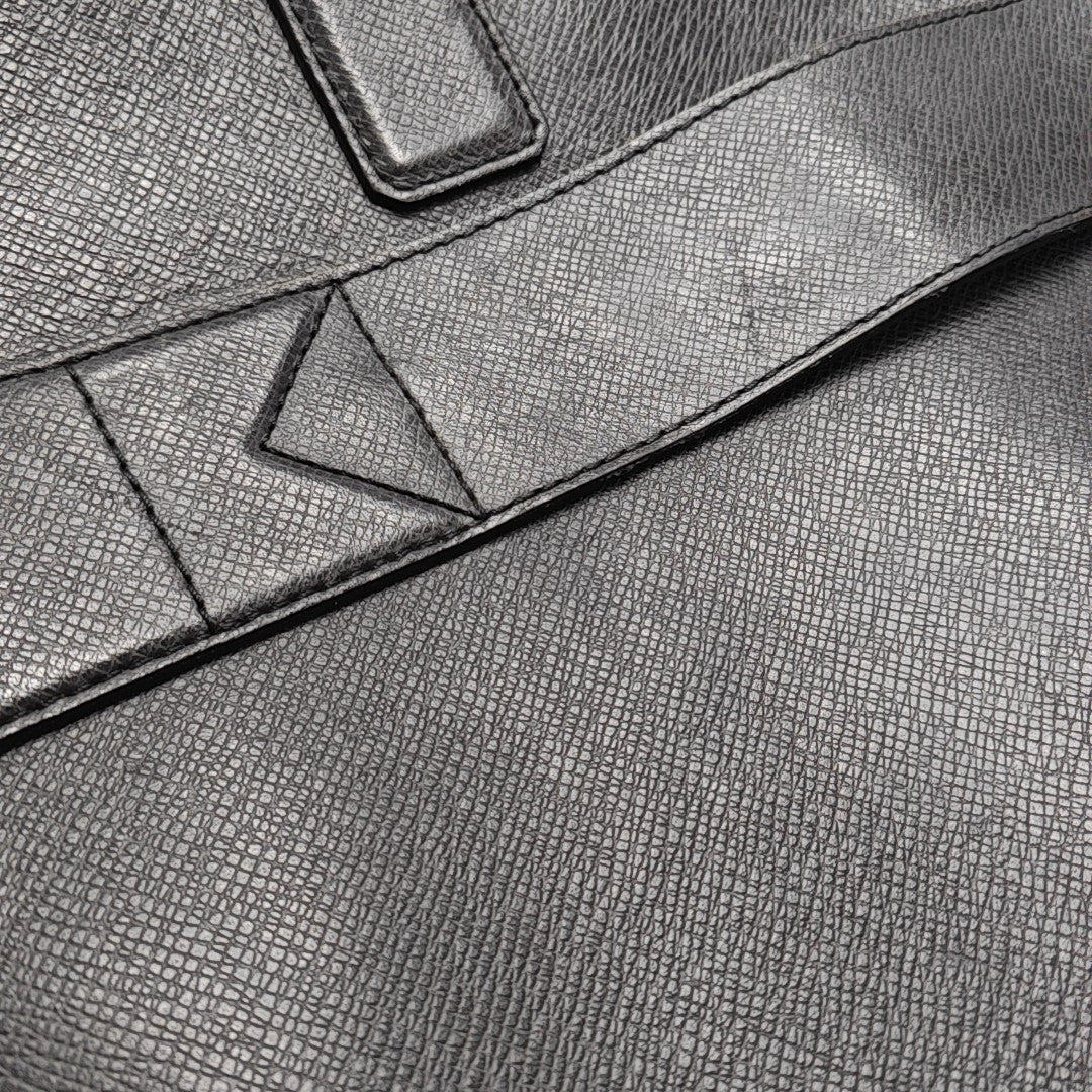 Calfskin Top Handle Bag Black