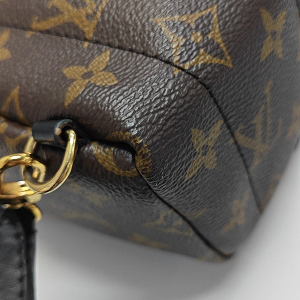 PALM SPRINGS Mini Monogram Coated Canvas Brown