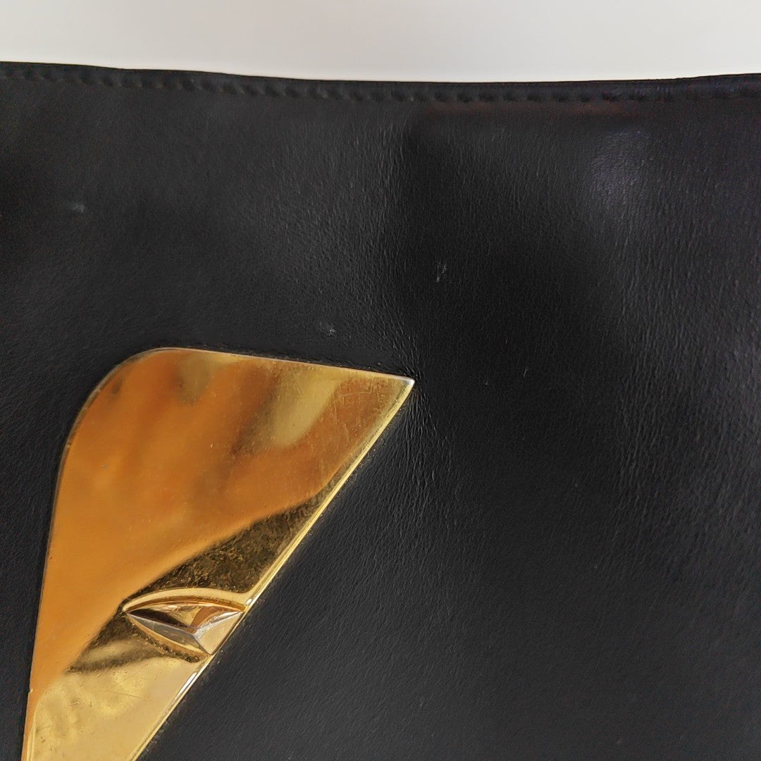 Calfskin Clutch Black