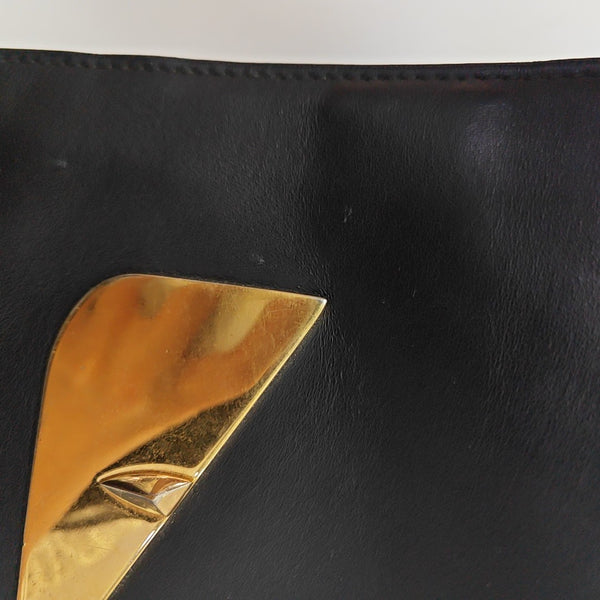 Calfskin Clutch Black