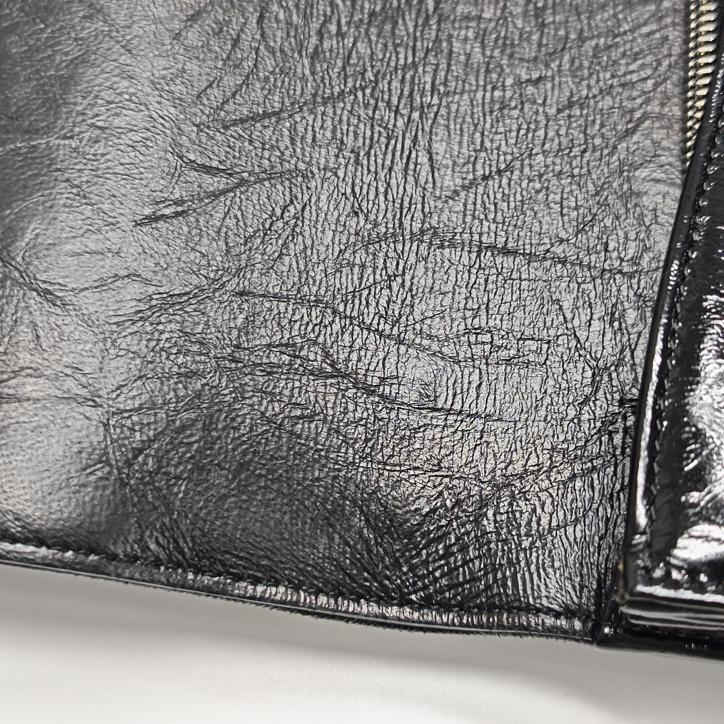 Cannage Calfskin Shoulder Bag Black