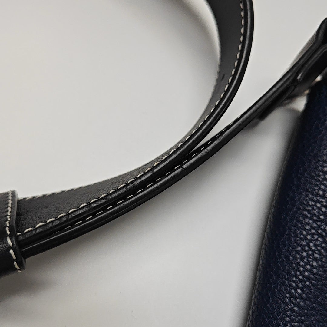 Calfskin Crossbody Bag Blue