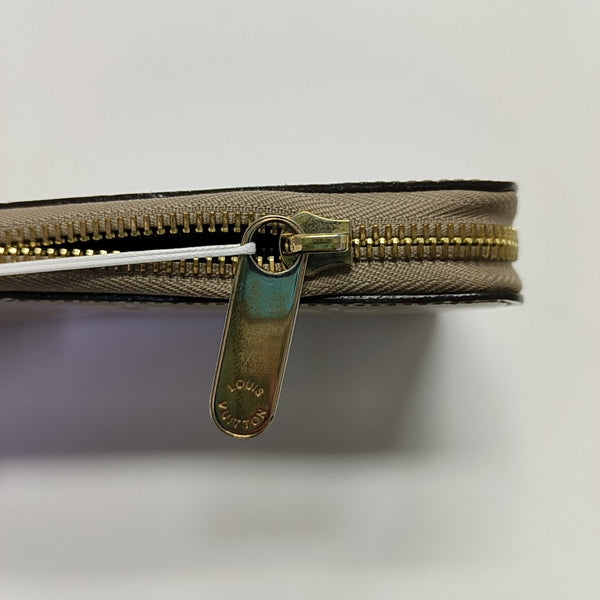 ZIPPY Monogram Patent Leather Gray Wallet