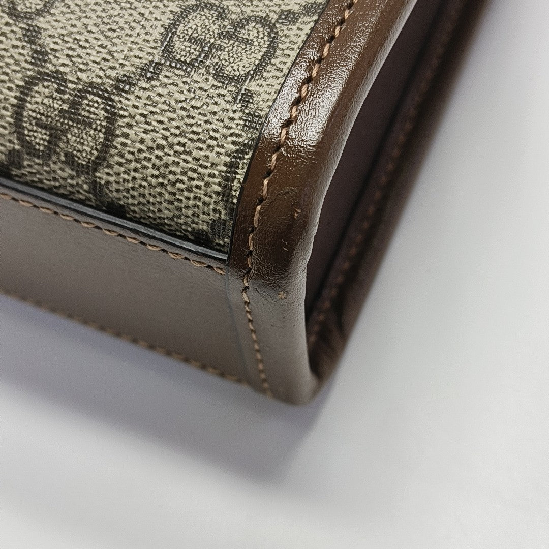 Retro Mini Monogram Coated Canvas Beige