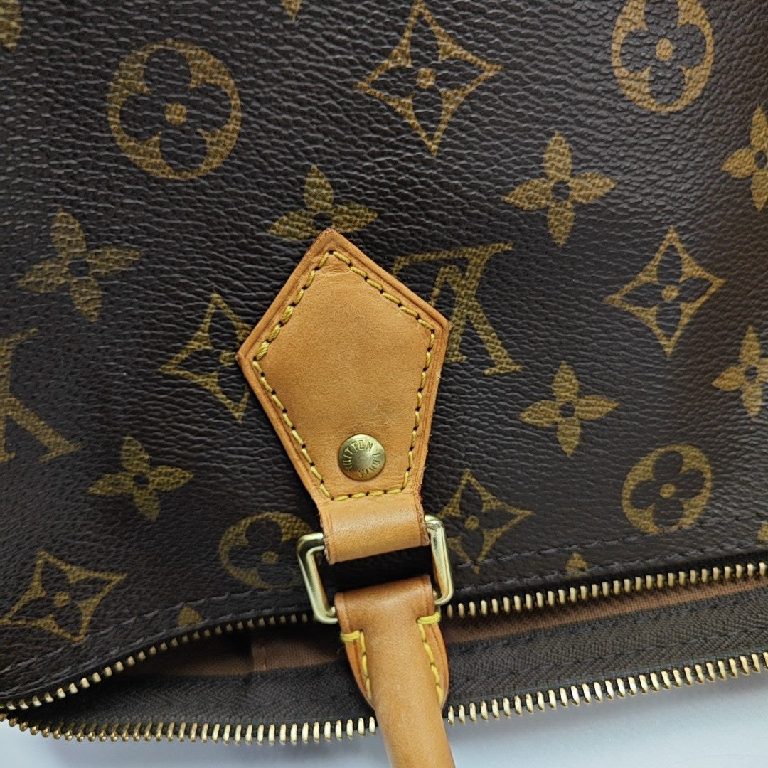 SPEEDY 30 Monogram Coated Canvas Brown