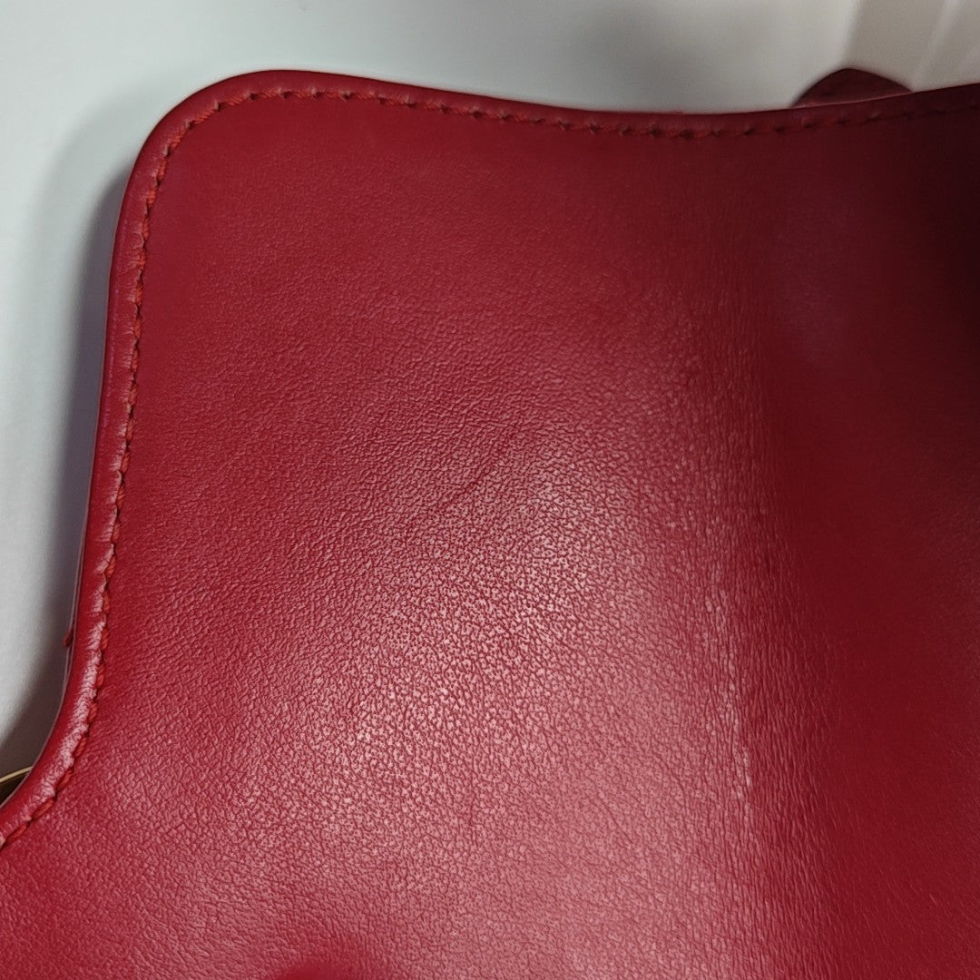 GG Marmont Mini Quilted Calfskin Red