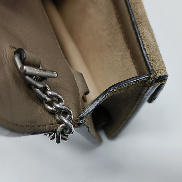 Dionysus Super Mini Monogram Coated Canvas Beige