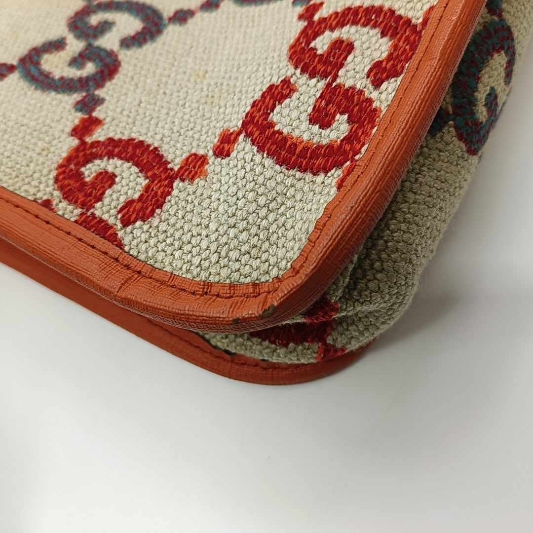 Monogram Fabric Tote Bag Beige