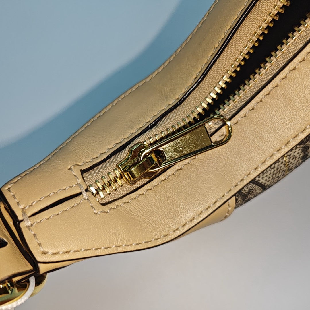 Ophidia Mini Monogram Coated Canvas Beige