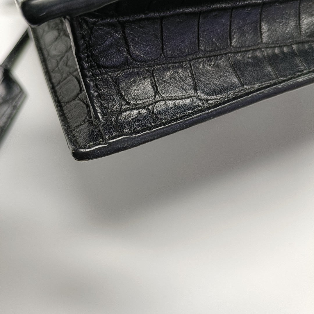 SUNSET Medium Calfskin Black