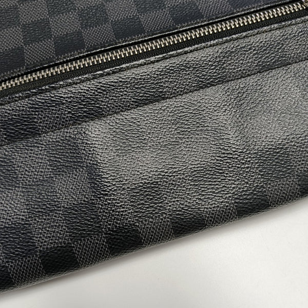 DISTRICT MM Damier Graphite Coated Canvas Gray