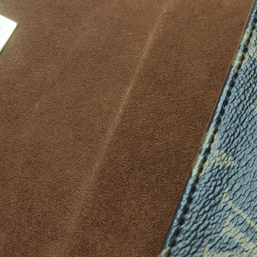 LOCKY BB Monogram Coated Canvas Brown