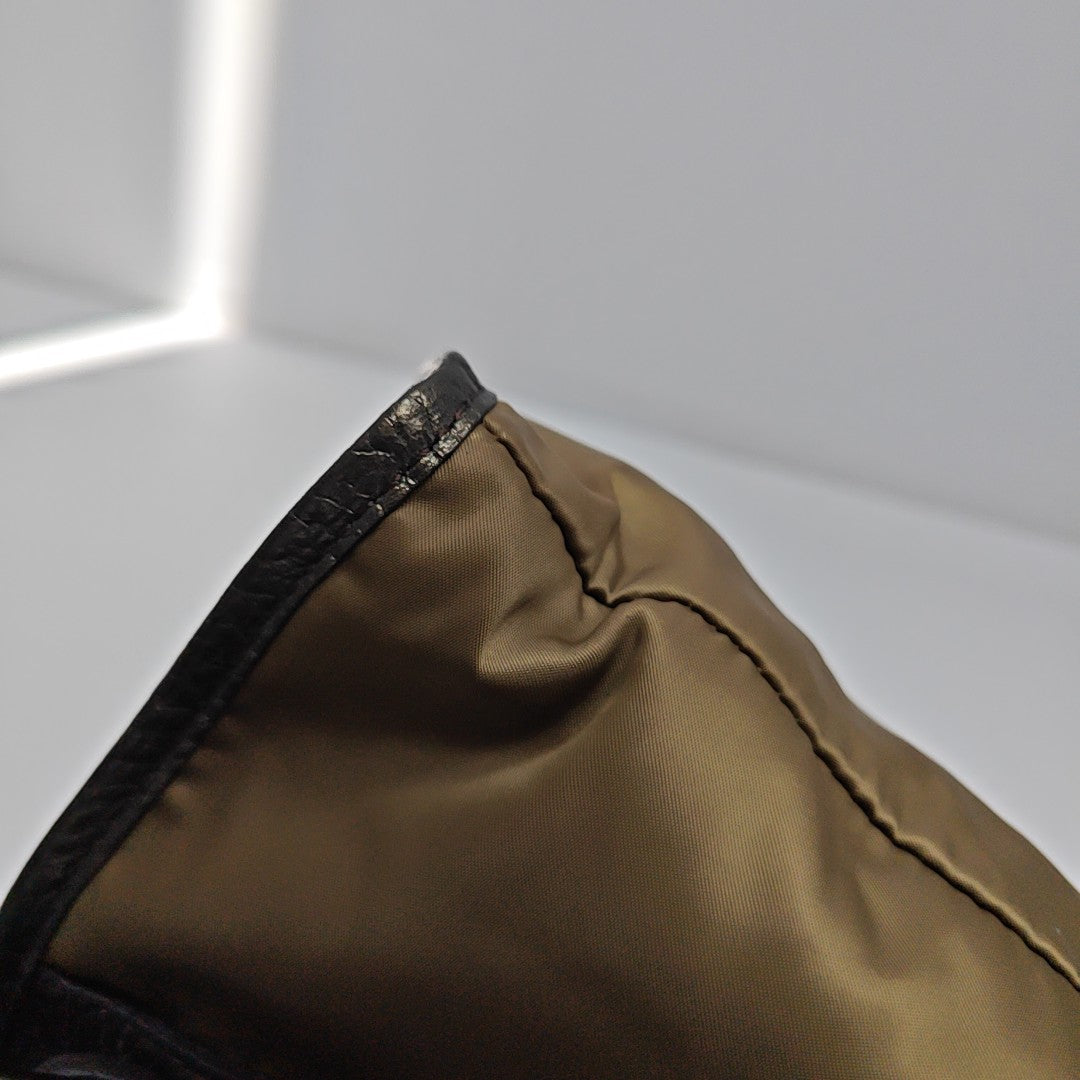 Special Material Top Handle Bag Green