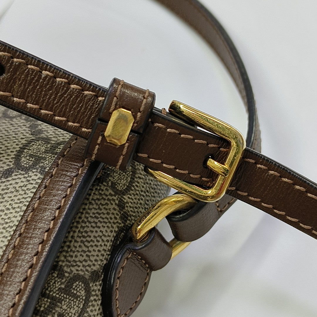 Horsebit 1955 Mini Coated Canvas Beige