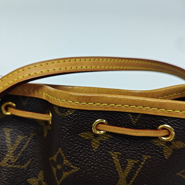 NÉONOÉ Nano Monogram Coated Canvas Brown