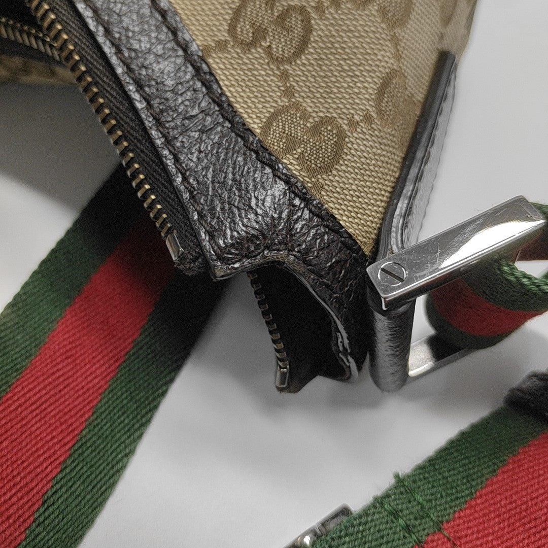 Monogram Coated Canvas Shoulder Bag Beige