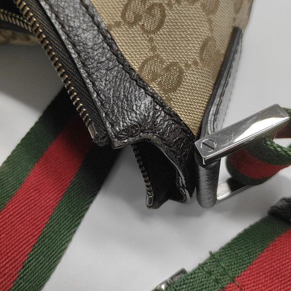 Monogram Coated Canvas Shoulder Bag Beige