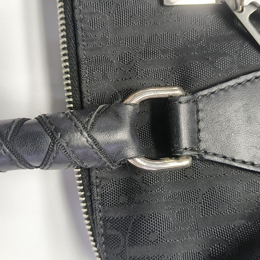 Canvas Top Handle Bag Black