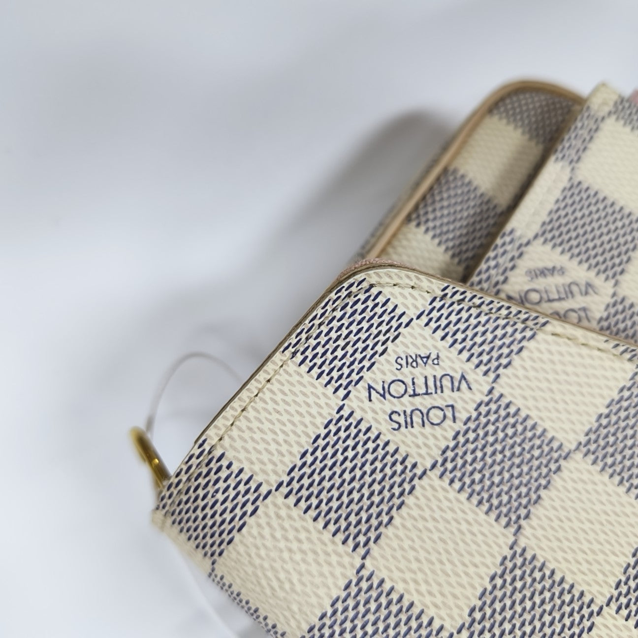 FÉLICIE Damier Azur Coated Canvas White