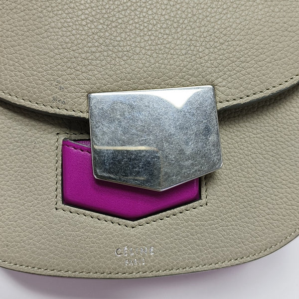 TROTTEUR Small Calfskin Gray