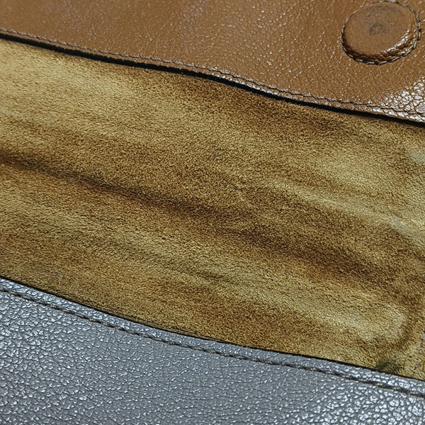 Calfskin Shoulder Bag Gray