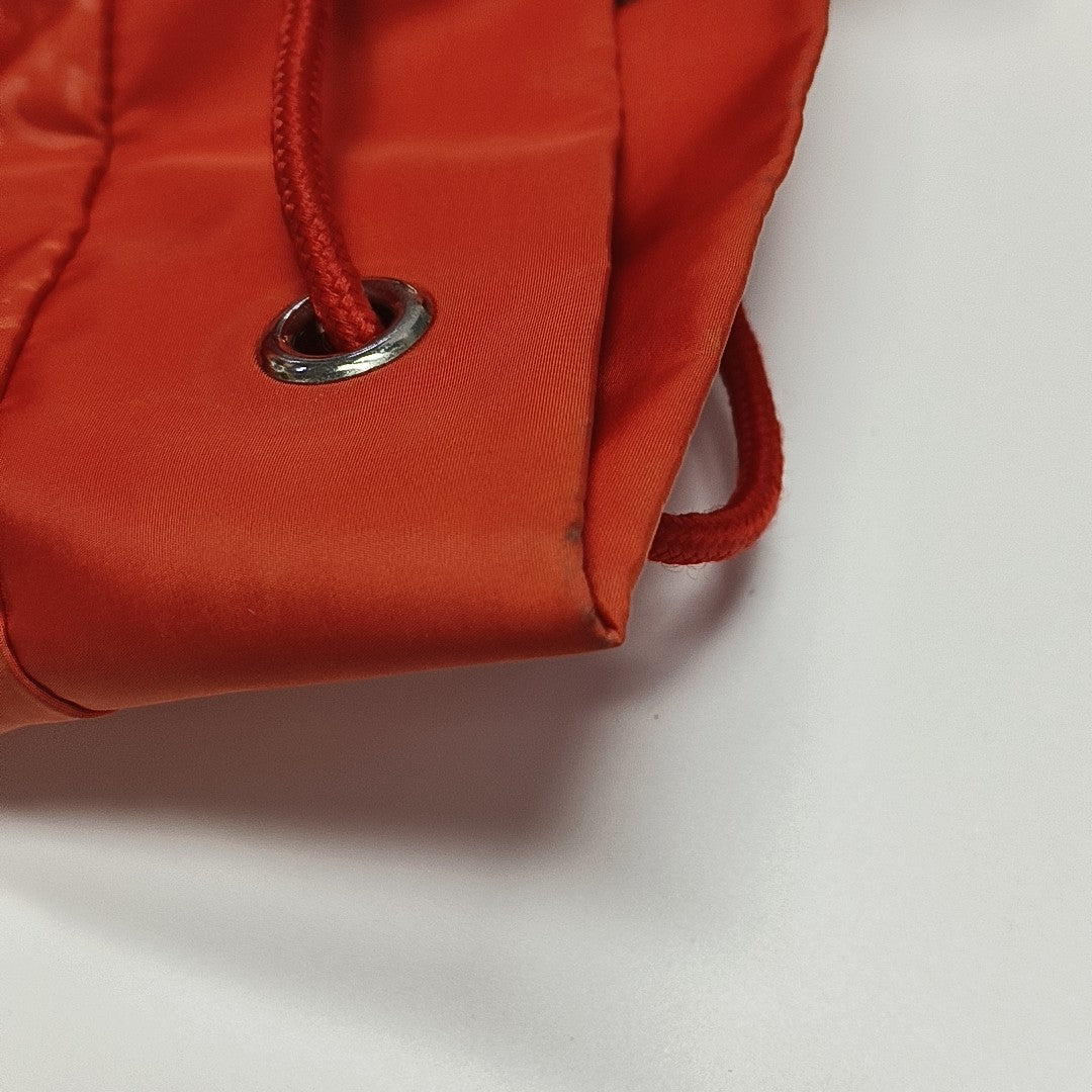 Monogram Nylon Backpack Red