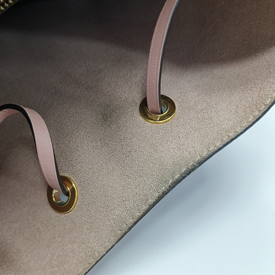 NÉONOÉ MM Monogram Coated Canvas Brown