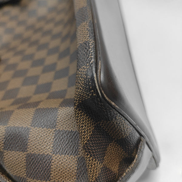CHELSEA Damier Ebene Coated Canvas Brown