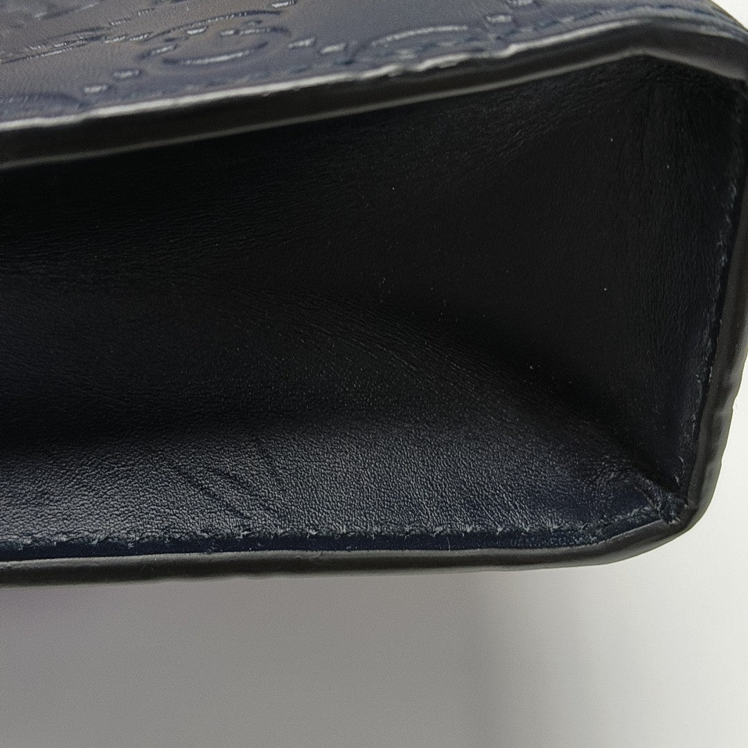 Signature Monogram Calfskin Blue